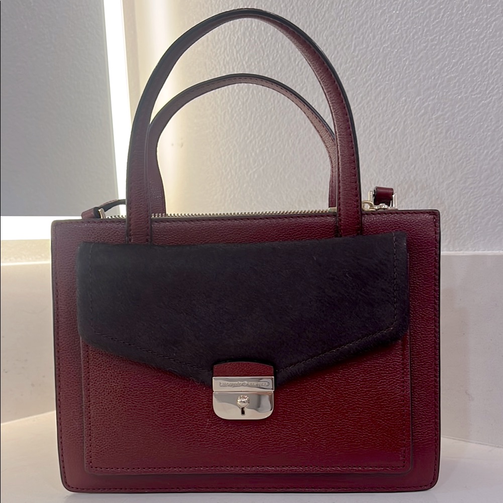 Kate Spade Limited Edition And A Rarity Cow Leather And Calf Fur Tote & Satchel